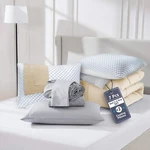 9-PIECE Reversible Microfiber Bed Bag Comforter Set With 2 Cooling Pillows. Fixed Price $91.99.