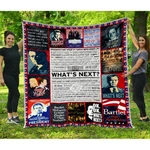 The West Wing Quilts, Quotes Blanket Super Soft Comfy Warm. Fixed Price $99.95.