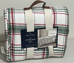 Brooks Brothers Red, Green & White Plaid Cotton Slub King Quilt. Fixed Price $79.99.