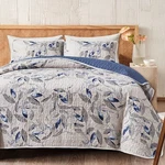 Joyreap 3 Pieces Queen (90"X90", 1 QUILT+2 Pillow Shams), Botanical Blue. Fixed Price $53.99.