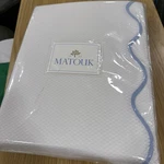 Matouk Lanai Blue F/queen Coverlet Scallops Cotton Poly New. Fixed Price $215.00.