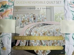 3 Pc Full/queen Tropical Plants & Animals Jaguar Microfiber Reversible Quilt Set. Fixed Price $95.00.