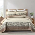 100% Cotton Queen Quilt Set, Boho Farmhouse Bedding Brown/beige/gray - New. Fixed Price $100.00.