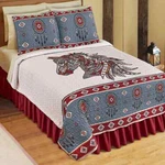 Horse Southwest Cowboy Dreamcatcher Ranch Bedroom Full Queen Sz Quilt Sham Set. Fixed Price $55.99.