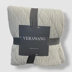 Vera Wang Gray Diamond Velvet 3-PIECE Quilt Set, Queen Size. Fixed Price $67.50.