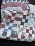 As-is Rare! *full Queen American Living Patriotic Red Blue Quilt Ralph Lauren. Fixed Price $124.95.
