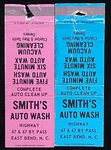 Smith Auto Wash East Bend North Carolina Set Of 2 Vtg Matchbook Covers B-3067. Fixed Price $5.55.