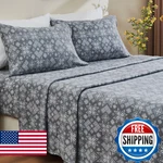 Ivellow Flannel King Size Deep Pocket Set Double Brushed Extra Soft. Fixed Price $116.16.