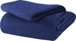 Glamburg 100% Cotton Thermal Bed Blanket, Twin Size, (60X90), Navy Blue. Fixed Price $32.41.