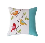 Sophia Birds Decorative Pillow - Levtex Home Embroidered 20 Square. Fixed Price $44.95.