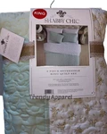 Shabby Chic Farmhouse Rachel Ashwell Reversible Floral King Quilt & Sham Set. Fixed Price $90.00.