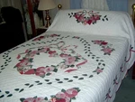 Amish Hand Made King/queen Country Love Quilt 97 Wide X 111 Long. Fixed Price $260.00.