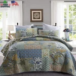 Yvooxny Quilt Set King Bedspread Reversible Green Farmhouse Garden Coverlet Real. Fixed Price $139.35.