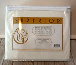 Superior Queen 1500 Series Microfiber Solid Ivory Color Sheet Bed Set 4 Piece. Fixed Price $16.44.