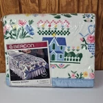 Beacon Blanket Country Sampler Twin/full Satin Trim Nylon 72X90 Made Usa Vtg Nos. Fixed Price $34.99.