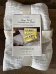 Standard Space Dyed Cotton Linen Sham Light Gray - Threshold. Fixed Price $11.20.