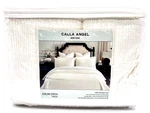 Calla Angel Evelyn Stitch Threads King Quilt Set 100% Cotton. Fixed Price $89.10.