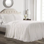 Lush Decor Ruffle Skirt Bedspread Set 3-PIECE Luxurious Queen, White. Fixed Price $75.34.