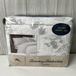 4PC Tommy Bahama Queen Sheet Set Vintage Hawaiian Island Map Ship Palm Trees New. Fixed Price $89.99.