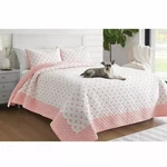 Threshold Comforter Pink & White Full/queen Target Brand Warm Block Print. Fixed Price $22.00.