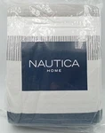 Nautica Galewood Beige Blue Stripe Cotton Reversible 3-PIECE Quilt Set King. Fixed Price $80.00.