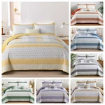 Wongs Bedding Bohemian Stripe Bedspread Sets Queen/king Lightweight Microfiber. Fixed Price $49.18.