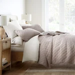 Stripes Floral And Diamonds Quilted Coverlet Set With Shams - Becky Cameron,. Fixed Price $60.60.