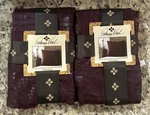 Set Of Patricia Nash Faux Croc Plum Euro Sham 26" Nwt. Fixed Price $49.49.