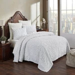 Queen Oversized 100% Cotton Chenille 3 Pcs Coverlet Bedspread Set In White. Fixed Price $229.10.