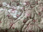 Pottery Barn Teen Love Shack Fancy Floral Heart Quilt, Twin Pink. Fixed Price $130.00.