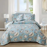 Beach Quilts Set King Size Ocean Theme BEDSPREADS,3PCS Seashell Conch Starfis.... Fixed Price $67.80.