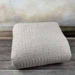 Pottery Barn Pick-stitch Handcrafted Cotton Linen Quilt Full/queen Flax *read. Fixed Price $129.95.