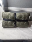 Pottery Barn Pickstitch Hand Crafted Cotton Lined Quilt King. Fixed Price $159.00.