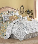 Dena Home "cornflower/pavillion" Quilted 3PC 1PC Twin S/sham E/sham Nip. Fixed Price $92.99.