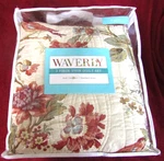 Nib Waverly 3 Piece Twin Quilt Set Charleston Chirp Papaya Bedskirt Sham. Fixed Price $130.00.