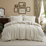 3-PIECE Linen Cotton Blend Duvet Cover Set, Queen/king With Shams, Corner Ties. Fixed Price $92.99.
