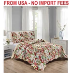 Grand Linen 3-PIECE Queen Tropical Oversized Quilt Set 100 Inch X 106. Fixed Price $58.81.