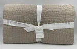 Pottery Barn Belgian Flax Linen Handcrafted Quilt Dark Full Queen #U2006. Fixed Price $195.99.