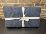 Pottery Barn Pickstitch Handcrafted Cotton Linen Quilt King Midnight Blue New. Fixed Price $197.77.