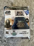 Disney Star Wars Mandalorian Reversible Comforter Set Twin/full Grogu Kids Teens. Fixed Price $29.99.