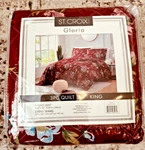 St. Croix Gloria 3-PIECE King Quilt Set Reversible Bedding New Sealed. Fixed Price $62.99.
