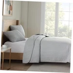 Arkwright Quilt Set - Soft Brushed Lightweight Full/queen Harbor Mist Grey. Fixed Price $73.70.