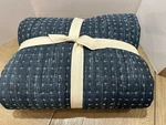 Pottery Barn Arlo Quilt King Cal Indigo Blue. Fixed Price $159.00.