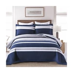 Sahsahcasa Quilt King Size, 100% Cotton Set, Navy Blue Striped Qui.... Fixed Price $143.80.