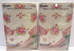 2PC New Bucilla #64516 Special Edition Heart Of Roses Quilt Blocks 15" X. Fixed Price $22.00.