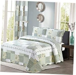 All American Collection New Reversible 2PC Floral Printed Patchwork Twin. Fixed Price $54.58.
