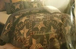 Virah Bella Paducah Star 3PC Quilt Set Full/queen 90X90 Plaid Phyllis Dobbs. Fixed Price $44.99.