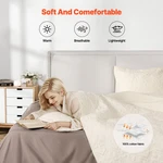 King Quilt Set, 3-PIECE Lightweight Comforter, All Season. Fixed Price $67.85.