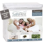 Saferest Full Waterproof Hypoallergenic Mattress Protector Zip Closure White. Fixed Price $9.99.