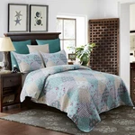 3 Piece Reversible Bedspread Quilt Set Patchwork Floral Coverlet All-season. Fixed Price $40.85.